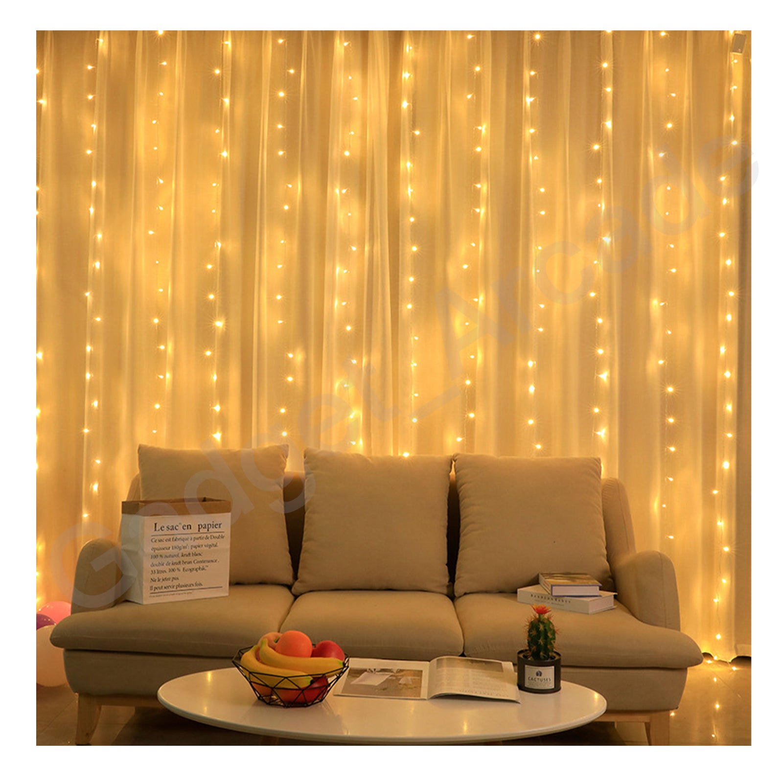 LED Curtain Fairy Lights With USB Adaptor - Gadget arcade