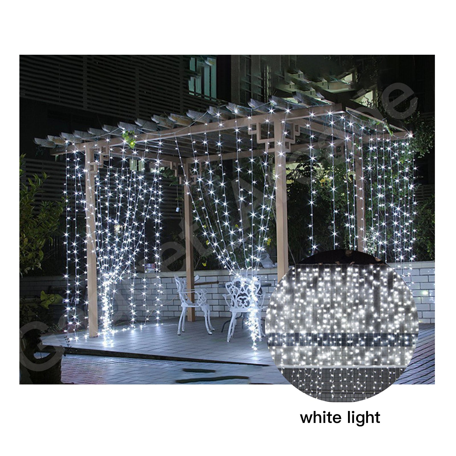 Christmas String 300/600 LED Curtain Fairy Lights  Wedding Outdoor Garden Party - Gadget arcade