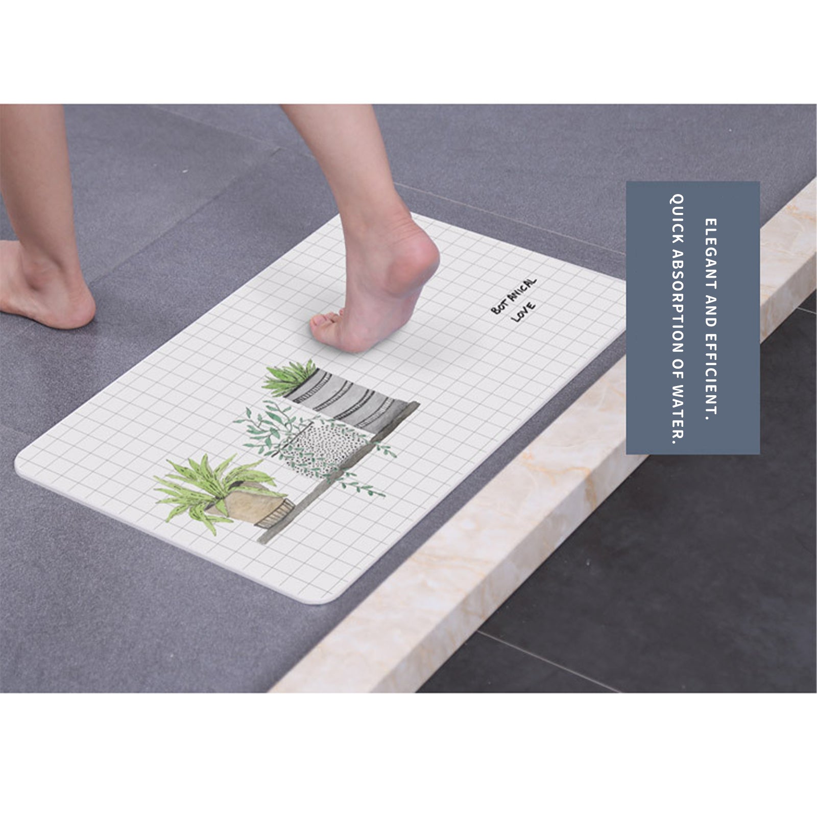 Diatom Floor Bath Mats Fast Drying - Gadget arcade