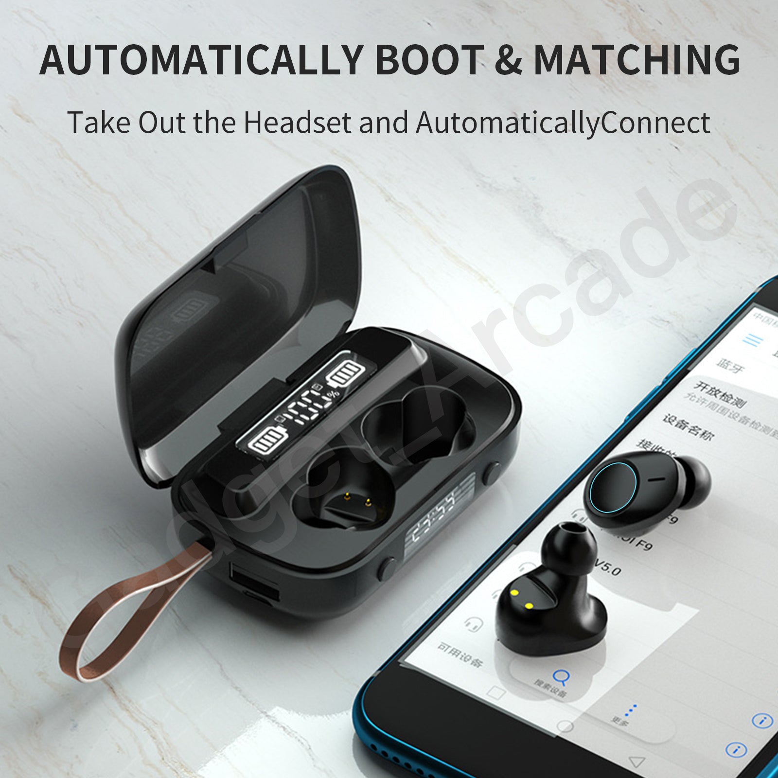 5.1 Bluetooth earphone Wireless Headphones - Gadget arcade