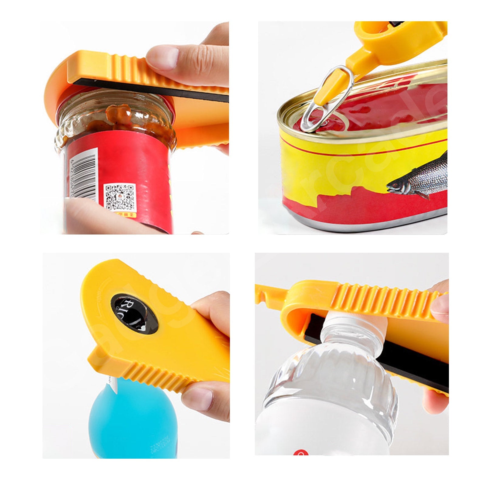 Multi Size Bottle Jar Opener Beer Adjustable Size Lids Twister Home Kitchen - Gadget arcade