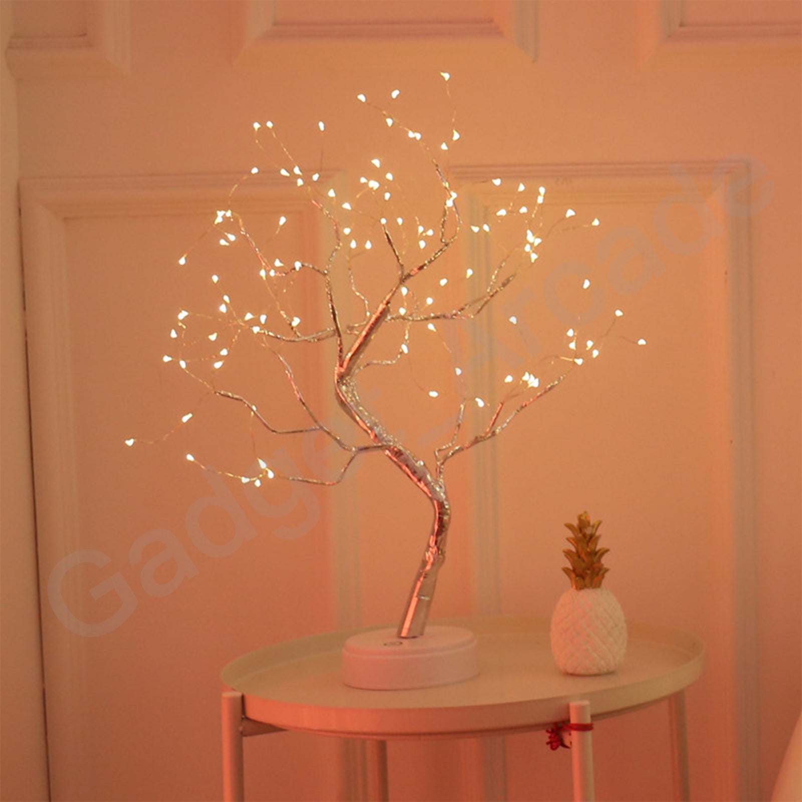 Desk Lamp Tree Lights USB Connection Night Light Two Way Battery Cable Portable - Gadget arcade