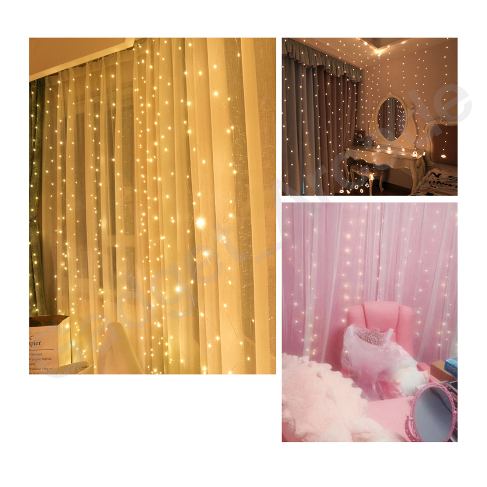 LED Curtain Fairy Lights With USB Adaptor - Gadget arcade