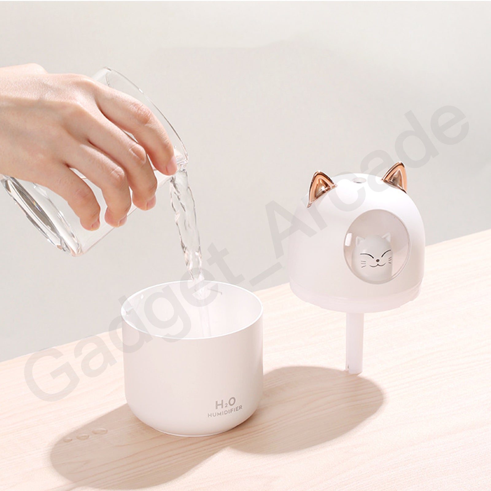 Aromatherapy Diffuser Oil Ultrasonic Air Humidifier LED Light - Gadget arcade