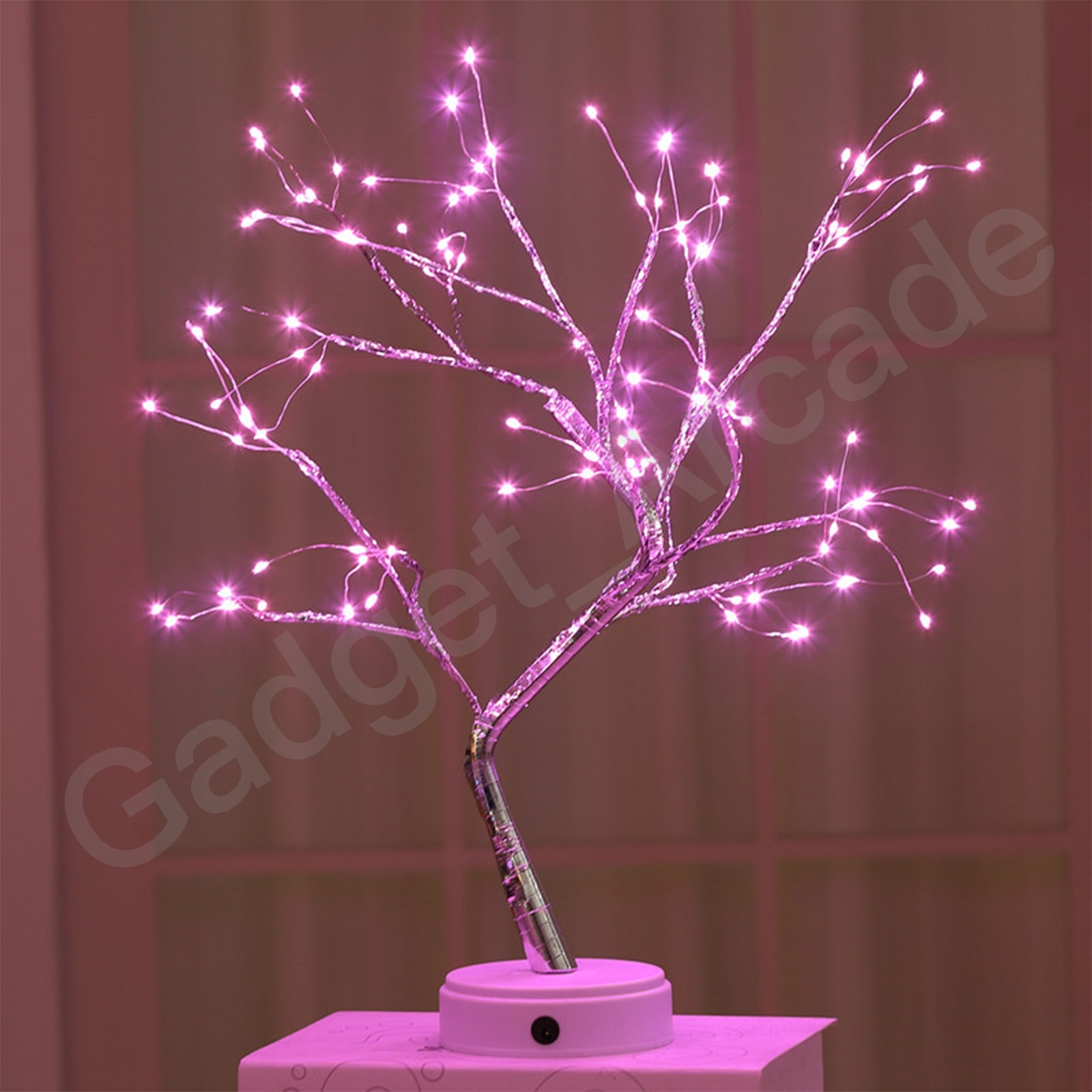 Desk Lamp Tree Lights USB Connection Night Light Two Way Battery Cable Portable - Gadget arcade