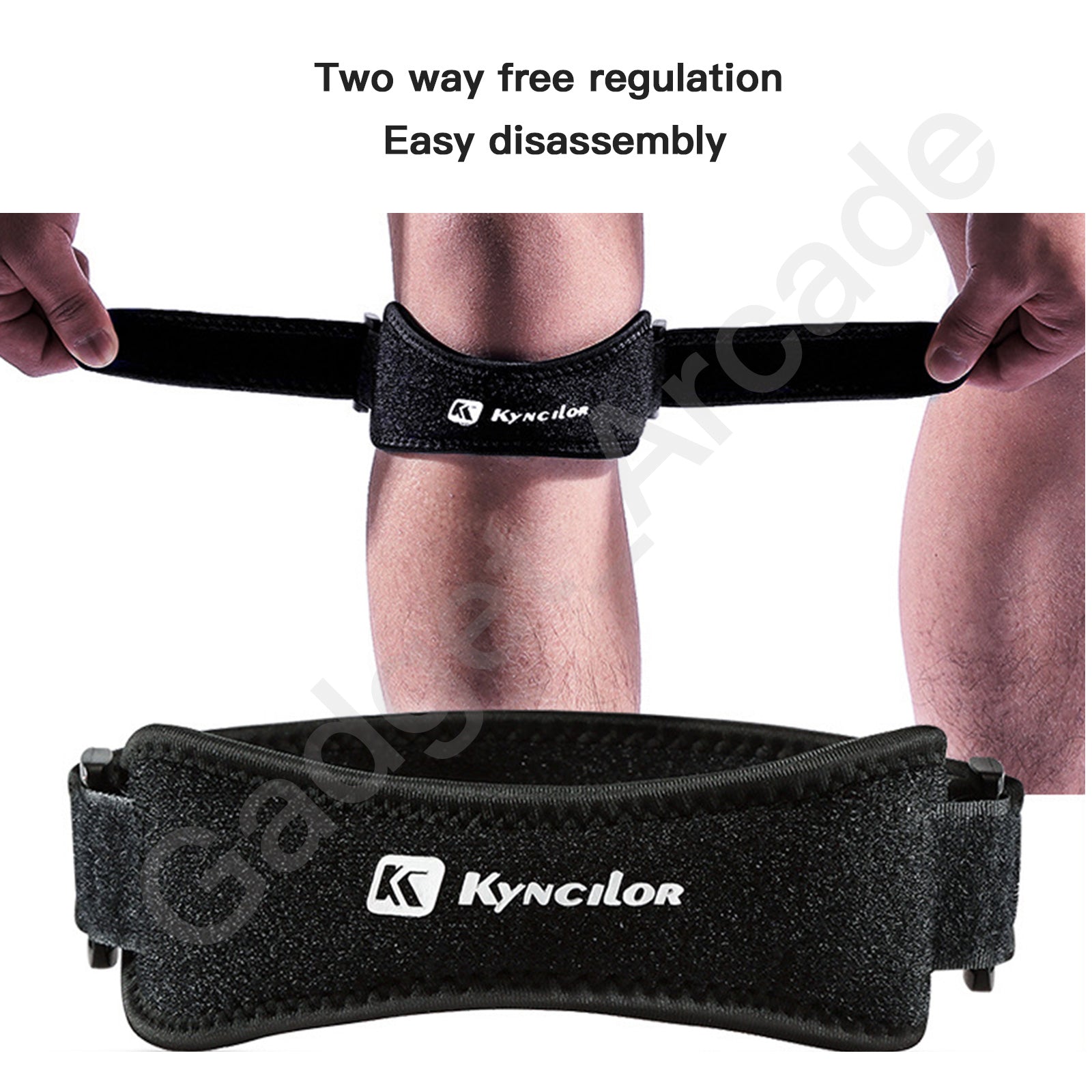 Patella Knee Support Strap Band Belt Brace Running Fitness Sports Compression - Gadget arcade