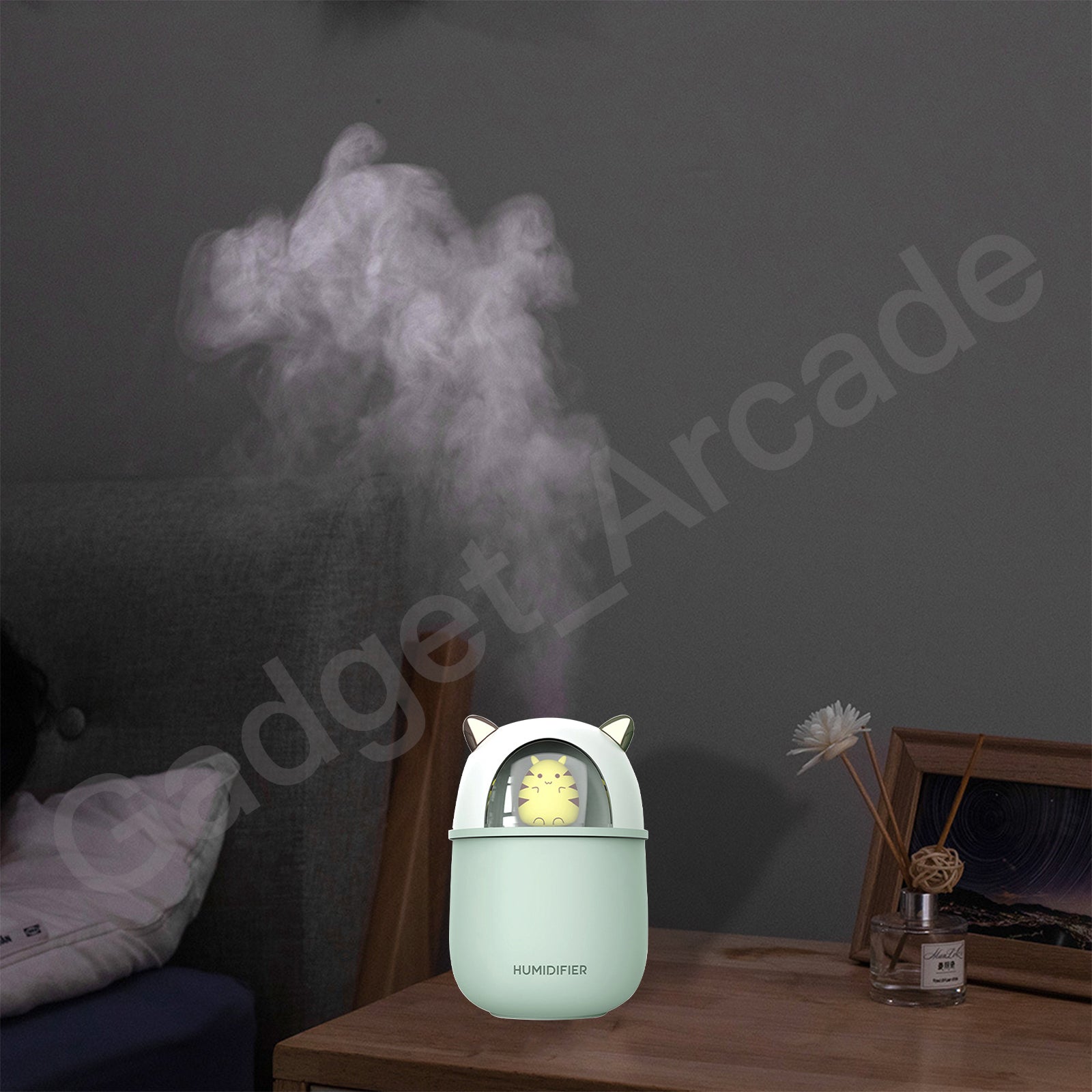 Aromatherapy Diffuser Oil Ultrasonic Air Humidifier LED Light - Gadget arcade