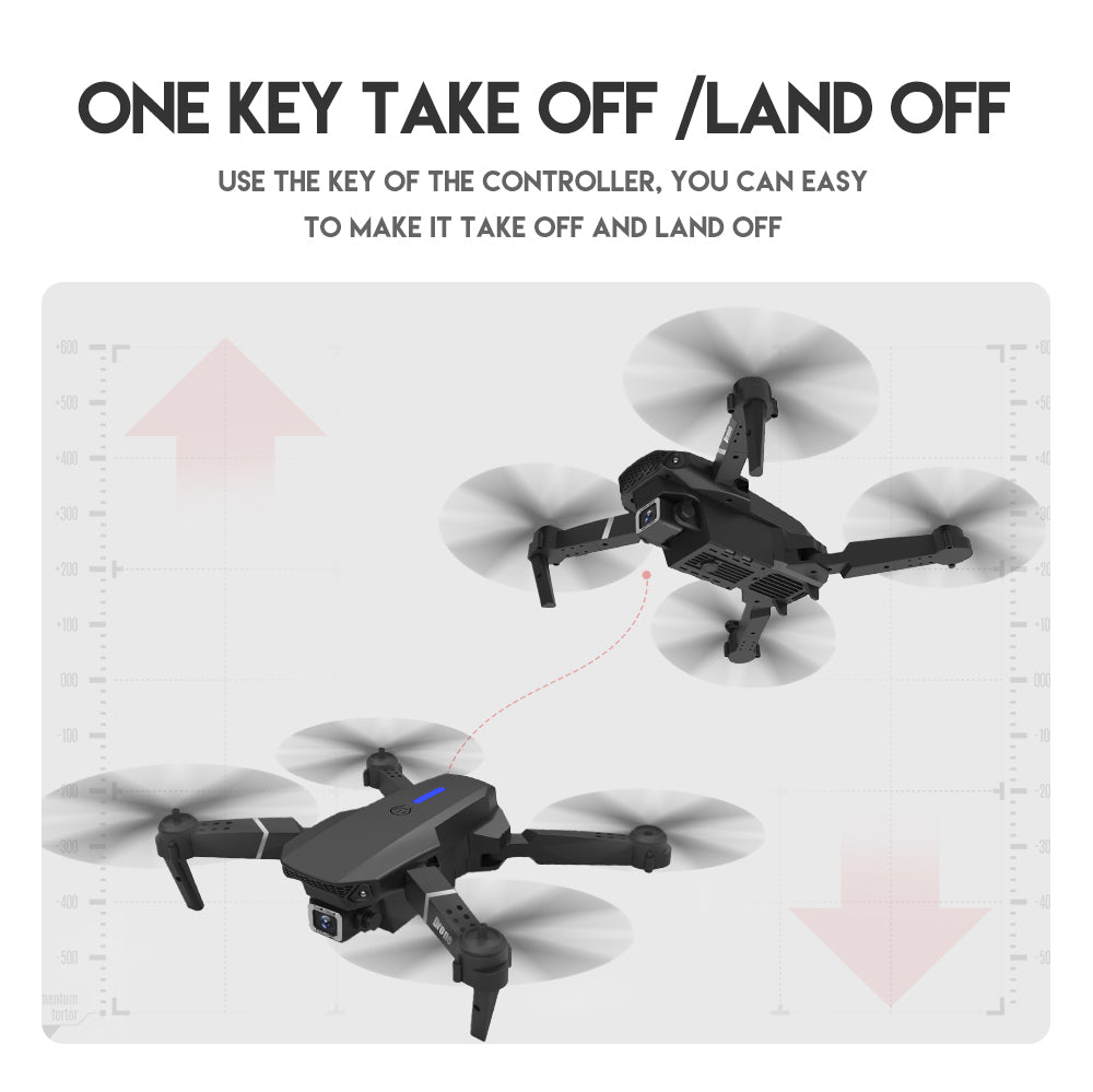 Drones 4K HD E525 Pro Avoid Obstacles Dual Lens - Gadget arcade