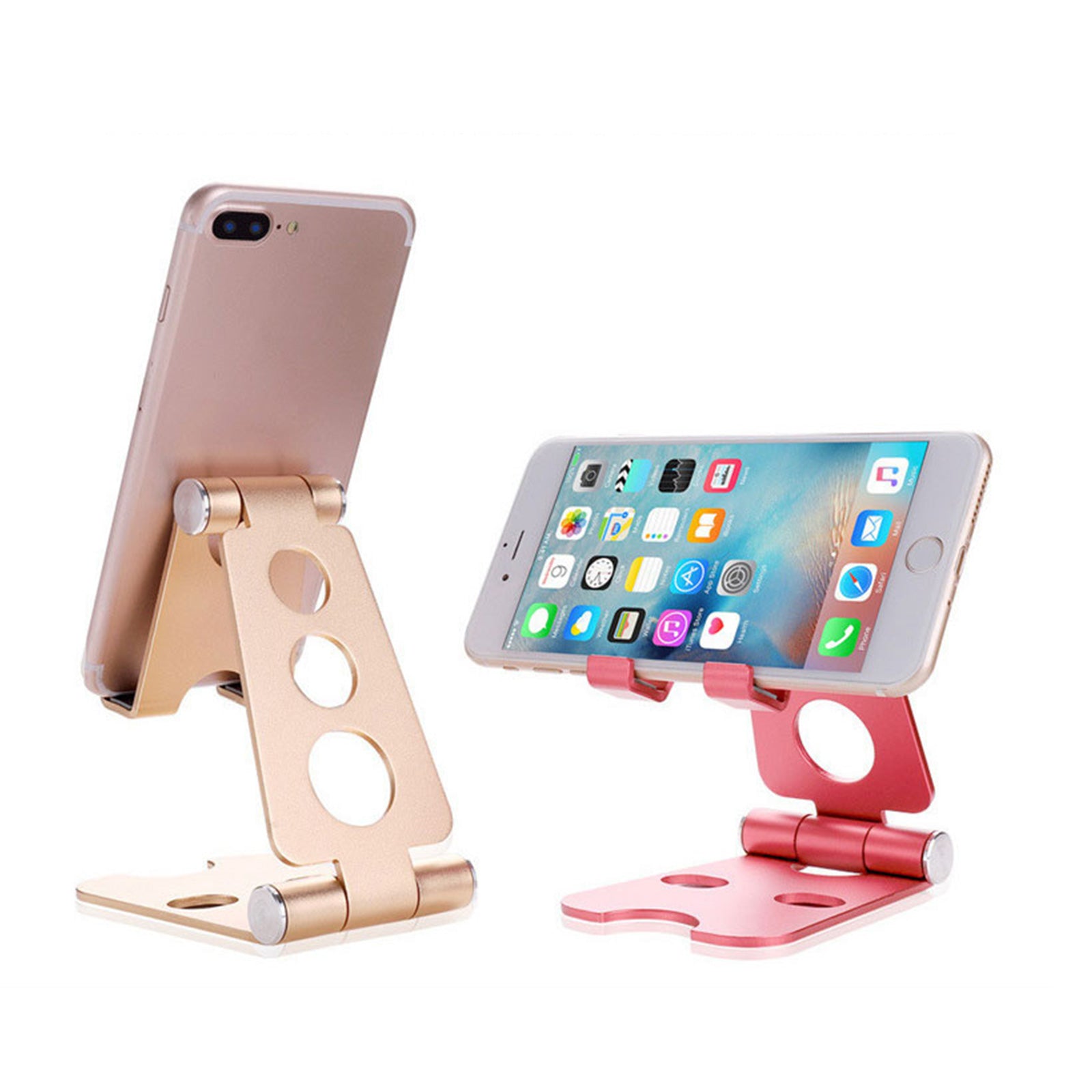 Aluminum Phone Stand Holder Desk Table Cell Phone Home Office Universal Mobile - Gadget arcade