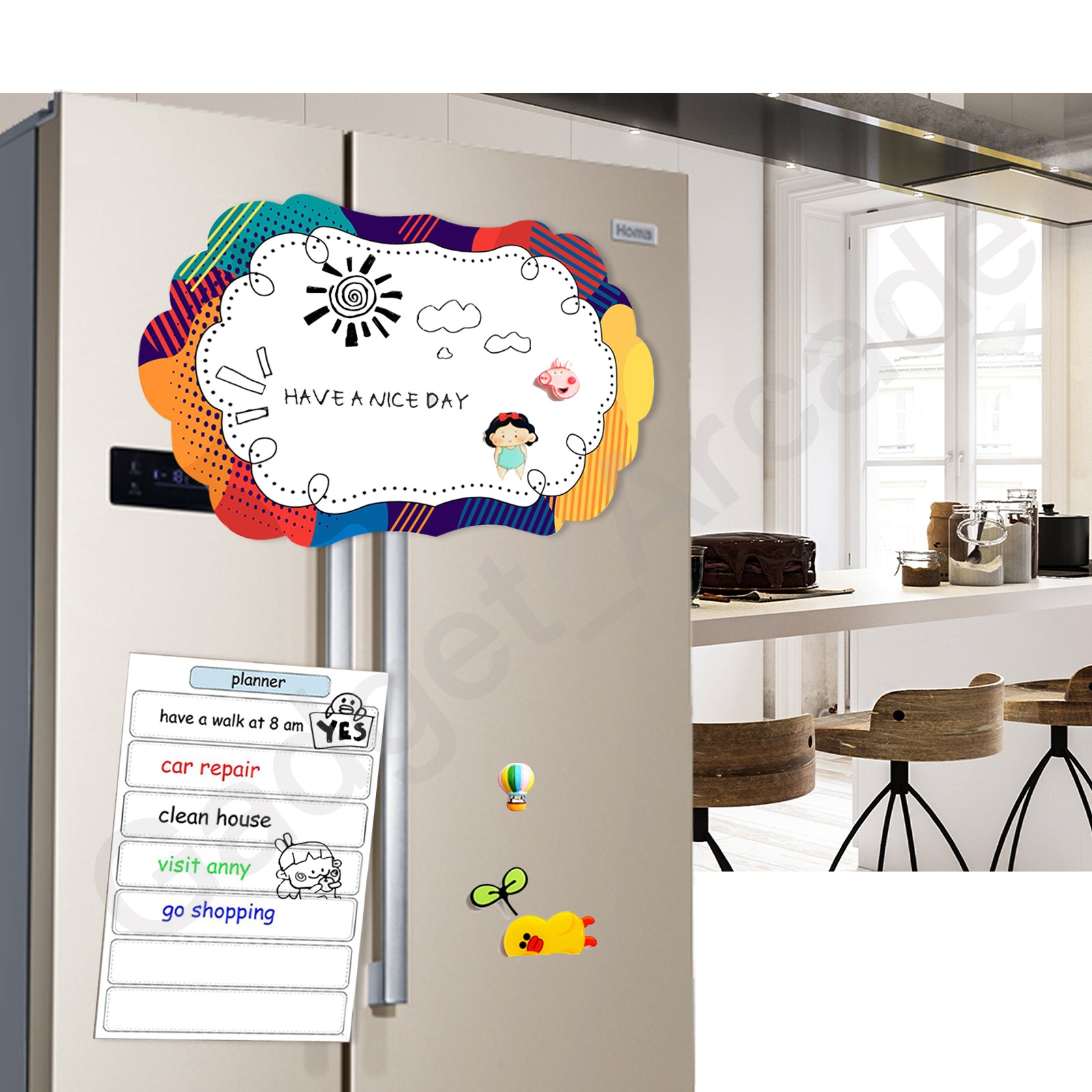 Magnetic Fridge Planner Stylish design - Gadget arcade