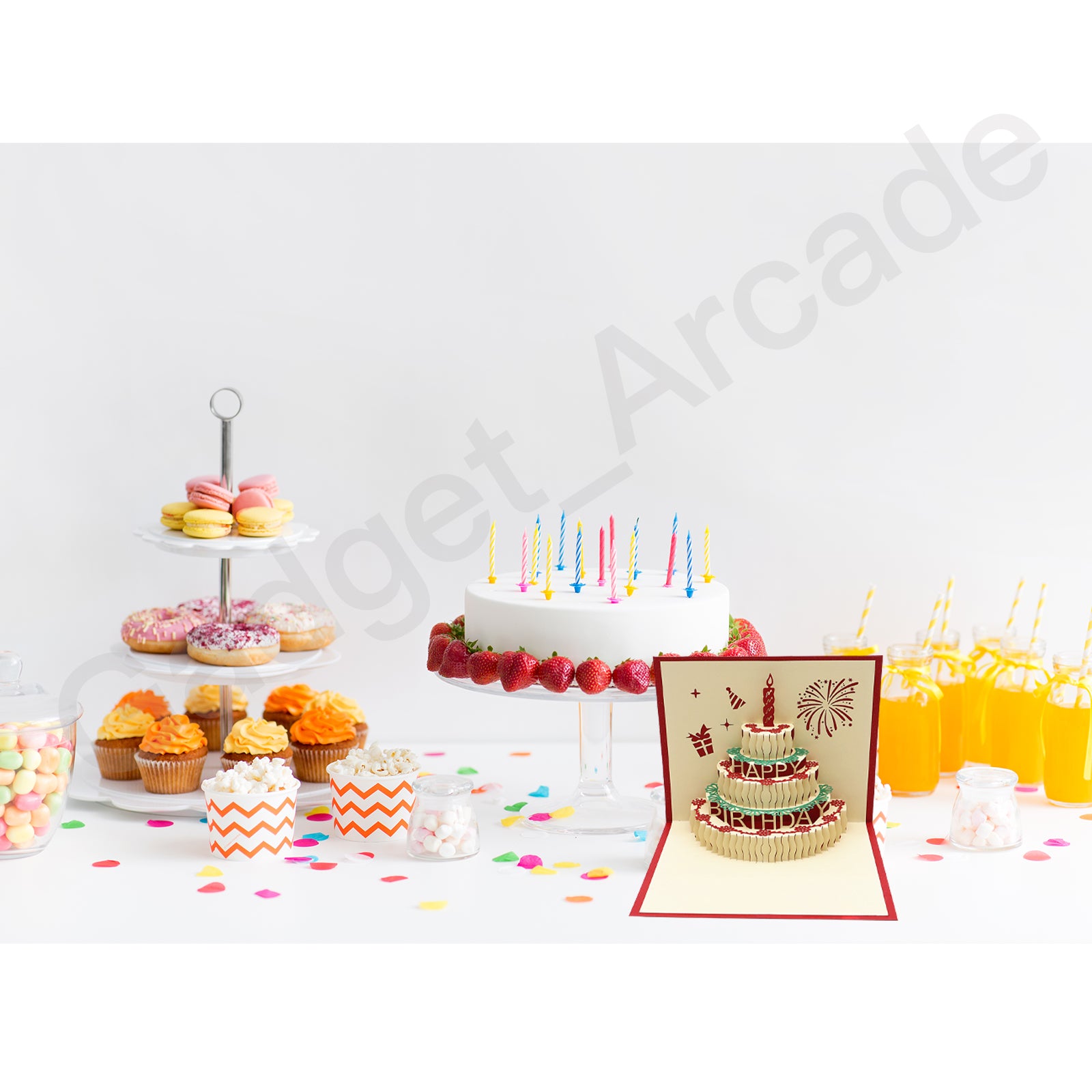 2 Pcs 3D Birthday Card Creative Gift Greeting Pop Up Happy Handmade AU Stock - Gadget arcade