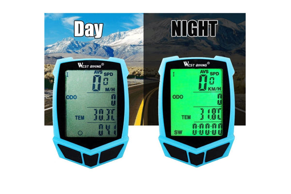 West Biking Wireless Waterproof Bike Cycle Digital Computer LCD Odometer - Gadget arcade