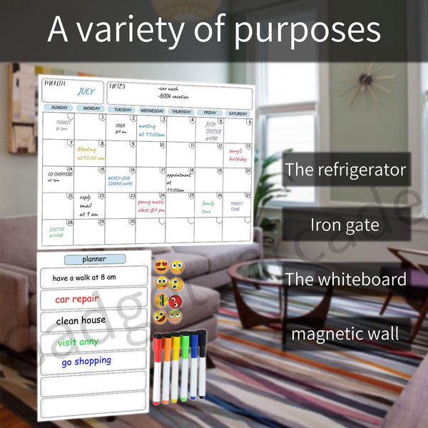 Magnetic Fridge Calendar Plain - Gadget arcade