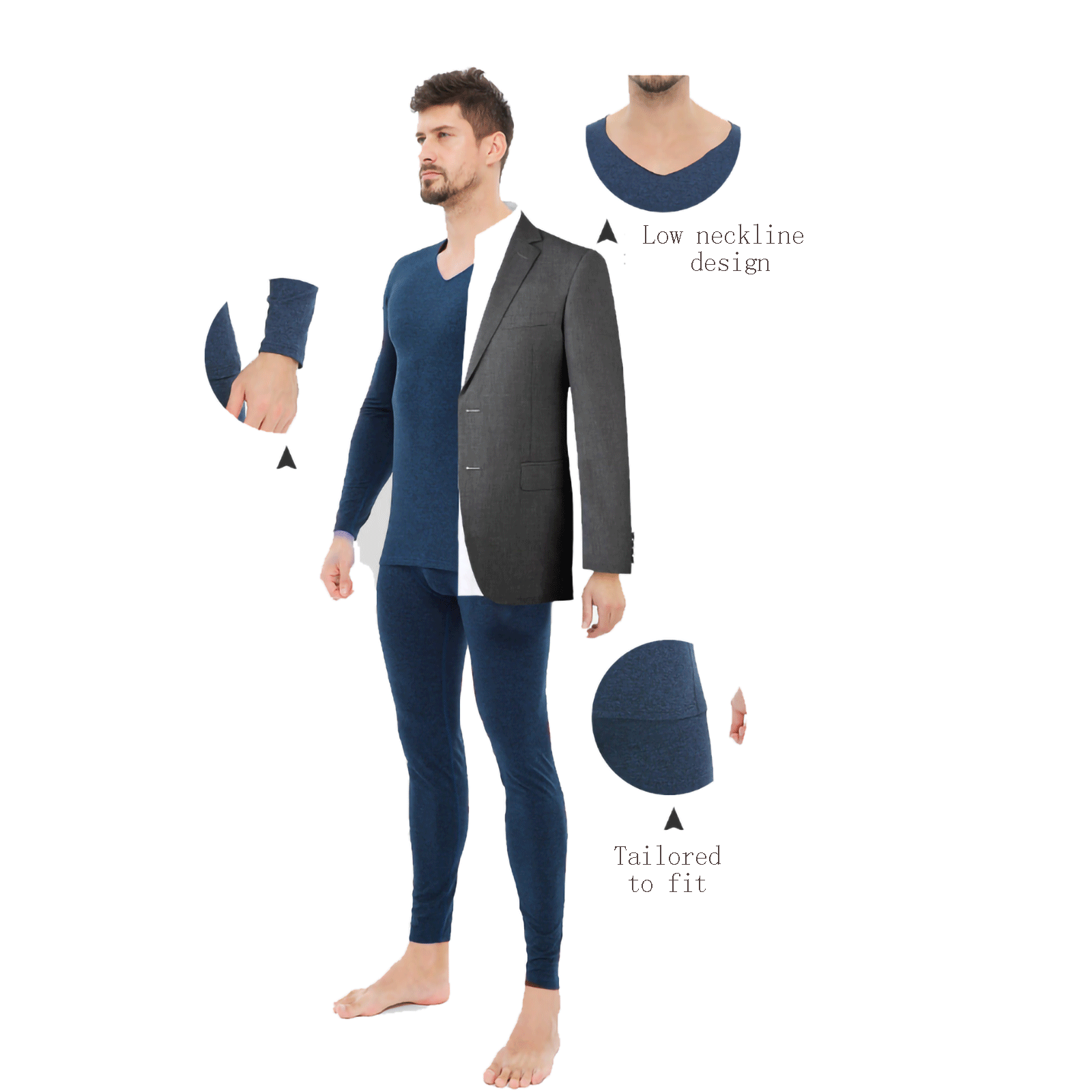 Extra Warm Men Winter Thermal Underwear Set - Gadget arcade