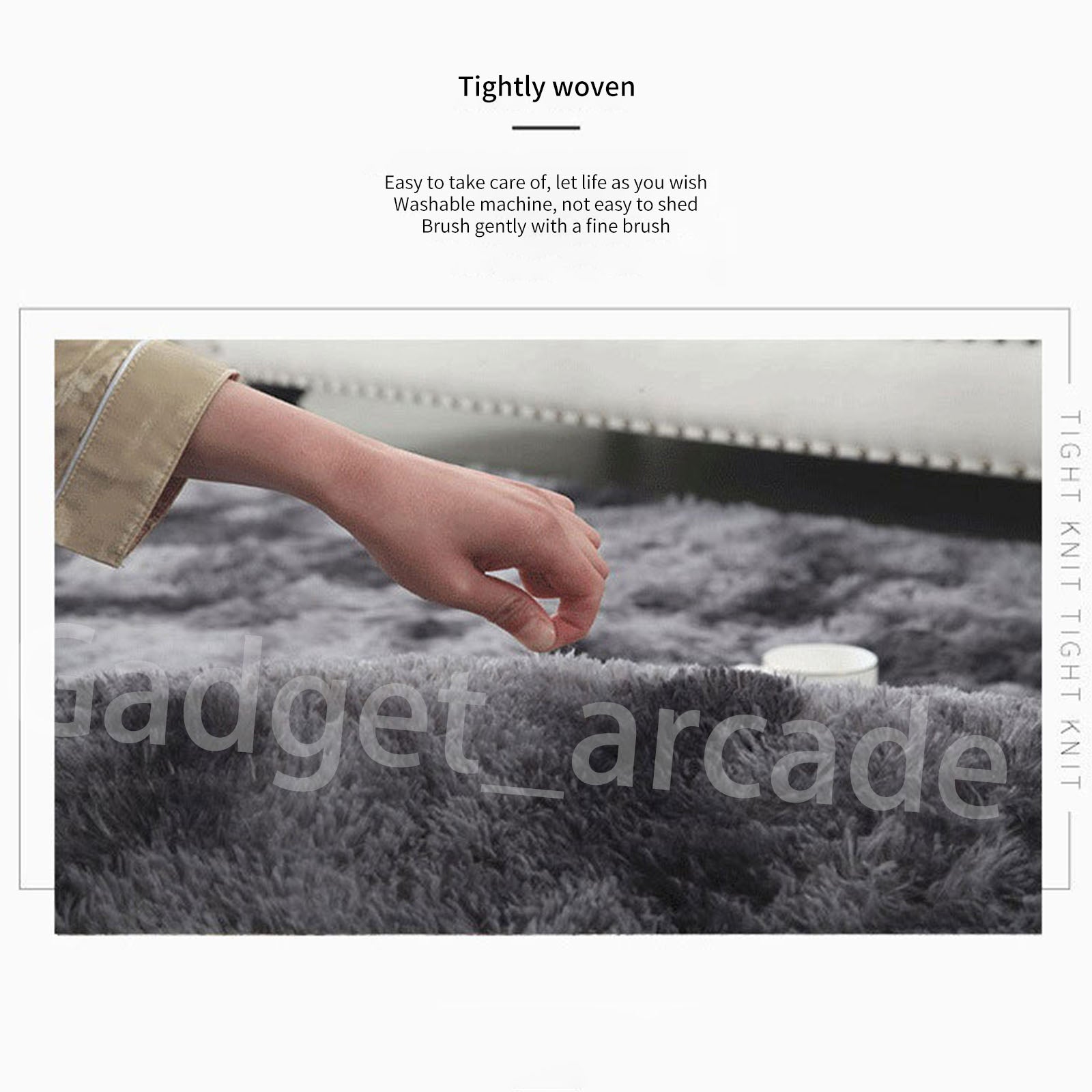 Large Rectangle Shaggy Carpet Bedroom Floor Living Pads Mat Soft Fluffy Rugs - Gadget arcade