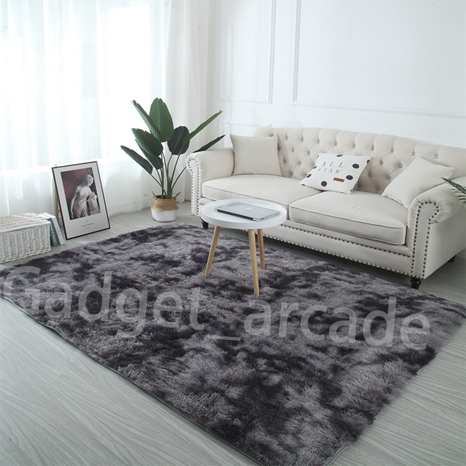 Large Rectangle Shaggy Carpet Bedroom Floor Living Pads Mat Soft Fluffy Rugs - Gadget arcade