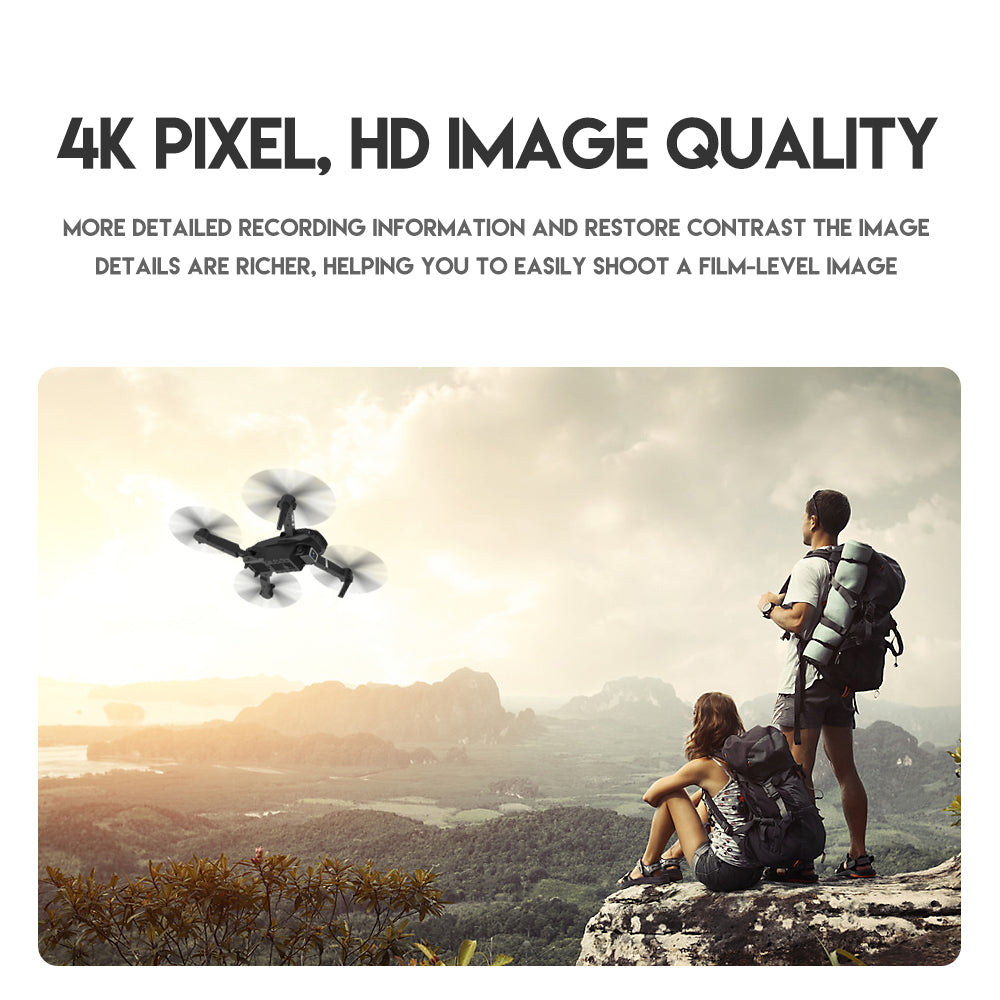 Drones 4K HD E525 Pro Avoid Obstacles Dual Lens - Gadget arcade