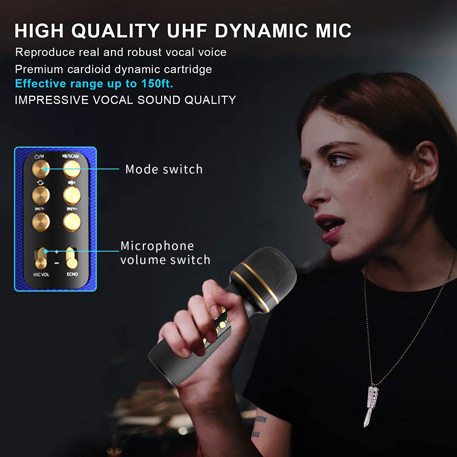 Wireless Bluetooth Karaoke Microphone Speaker - Gadget arcade