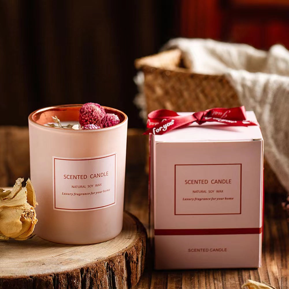 Susliving NATURAL SOY WAX SCENTED CANDLE Valentine's gift