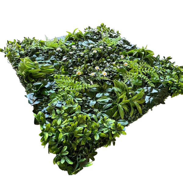 Ferntree Daisy Faux Vertical Garden Wall Panel 100 by 100 cm 4PCS PACK